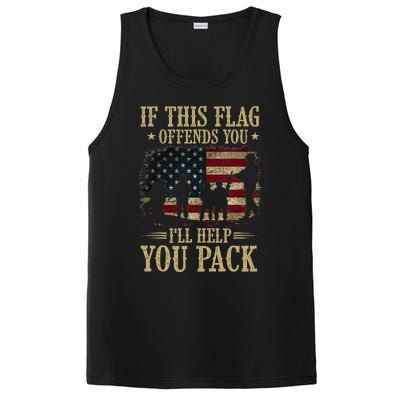 If This Flag Offends You Ill Help You Pack American Flag PosiCharge Competitor Tank