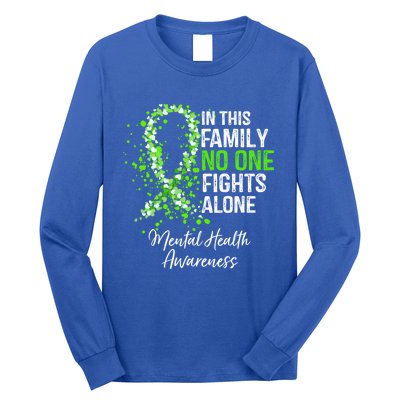 In This Family No One Fights Alone Tal Health Awareness Gift Long Sleeve Shirt