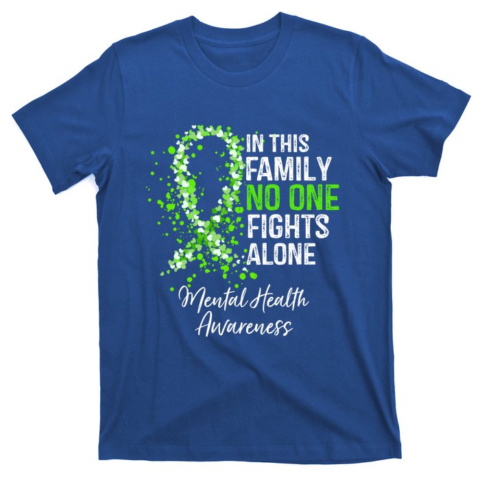 In This Family No One Fights Alone Tal Health Awareness Gift T-Shirt