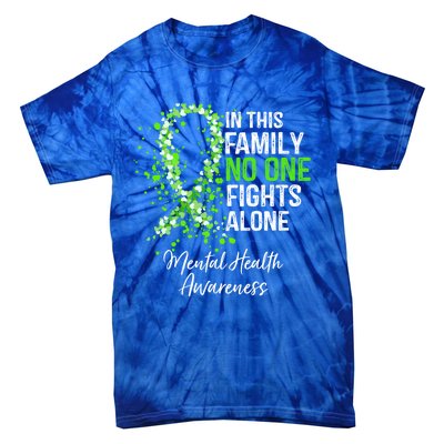 In This Family No One Fights Alone Tal Health Awareness Gift Tie-Dye T-Shirt