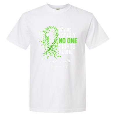 In This Family No One Fights Alone Tal Health Awareness Gift Garment-Dyed Heavyweight T-Shirt