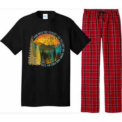 Into The Forest I Go Hiking Nature Lover Camping Gift Pajama Set