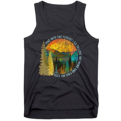 Into The Forest I Go Hiking Nature Lover Camping Gift Tank Top