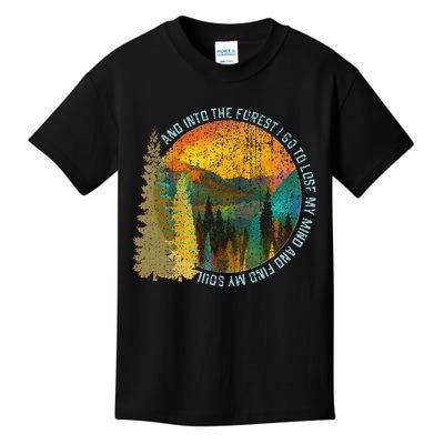 Into The Forest I Go Hiking Nature Lover Camping Gift Kids T-Shirt