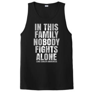 In This Family Nobody Fights Alone Lung Cancer Awareness PosiCharge Competitor Tank