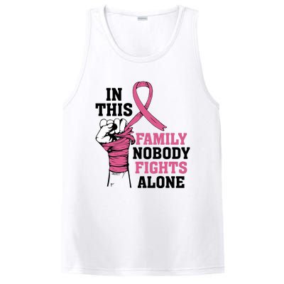 In This Family Nobody Fights Alone Breast Cancer Awareness PosiCharge Competitor Tank