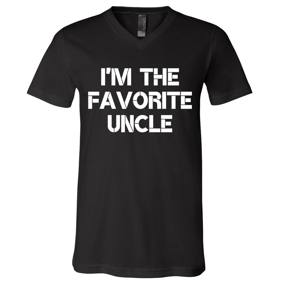 I'm The Favorite Uncle , Funny Family Niece Nephew Gift V-Neck T-Shirt
