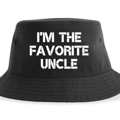 I'm The Favorite Uncle , Funny Family Niece Nephew Gift Sustainable Bucket Hat