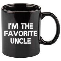 I'm The Favorite Uncle , Funny Family Niece Nephew Gift 11oz C Handle Ceramic Mug