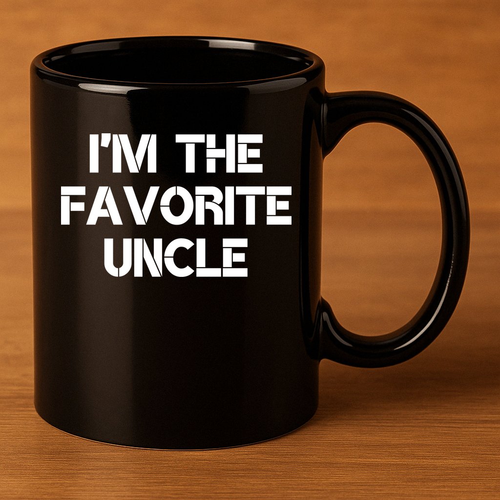 I'm The Favorite Uncle , Funny Family Niece Nephew Gift 11oz C Handle Ceramic Mug