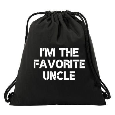 I'm The Favorite Uncle , Funny Family Niece Nephew Gift Drawstring Bag