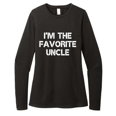 I'm The Favorite Uncle , Funny Family Niece Nephew Gift Womens CVC Long Sleeve Shirt