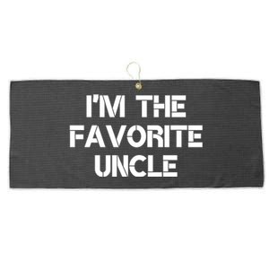 I'm The Favorite Uncle , Funny Family Niece Nephew Gift Large Microfiber Waffle Golf Towel