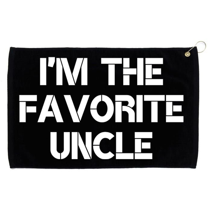 I'm The Favorite Uncle , Funny Family Niece Nephew Gift Grommeted Golf Towel