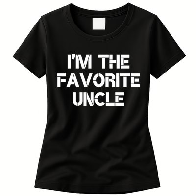 I'm The Favorite Uncle , Funny Family Niece Nephew Gift Womens T-Shirt