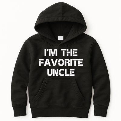 I'm The Favorite Uncle , Funny Family Niece Nephew Gift Kids Hoodie
