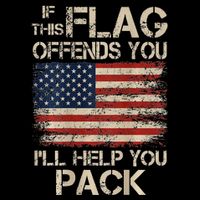If This Flag Offends You ILl Help You Pack Us Flag Daily Commute Backpack