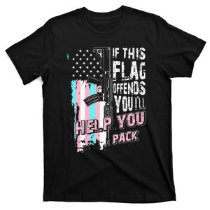 If This Flag Offends You I'll Help You Pack Gun T-Shirt