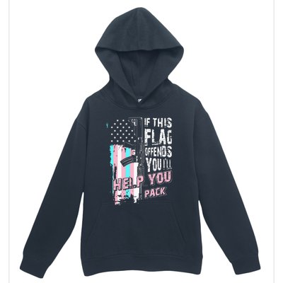 If This Flag Offends You I'll Help You Pack Gun Urban Pullover Hoodie