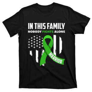 In This Family Nobody Fights Alone Brain Injury Warrior T-Shirt