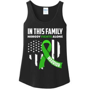 In This Family Nobody Fights Alone Brain Injury Warrior Ladies Essential Tank