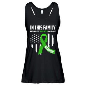 In This Family Nobody Fights Alone Brain Injury Warrior Ladies Essential Flowy Tank