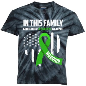 In This Family Nobody Fights Alone Brain Injury Warrior Kids Tie-Dye T-Shirt