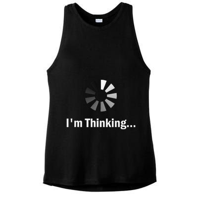 IM Thinking For Geeks Nerds Programmers Ladies PosiCharge Tri-Blend Wicking Tank