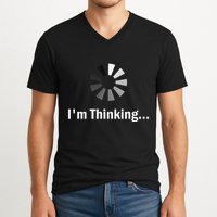IM Thinking For Geeks Nerds Programmers V-Neck T-Shirt