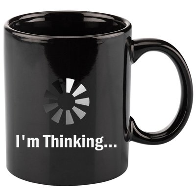 IM Thinking For Geeks Nerds Programmers 11oz C Handle Ceramic Mug