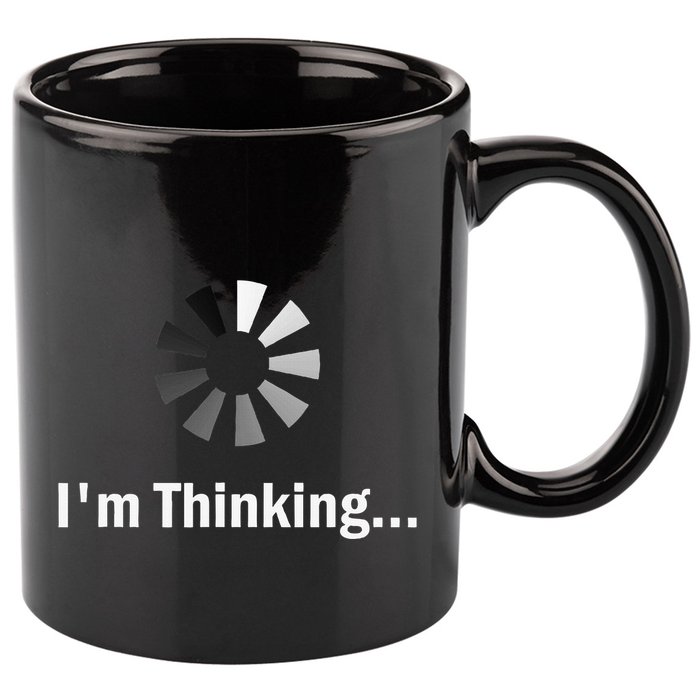 IM Thinking For Geeks Nerds Programmers 11oz C Handle Ceramic Mug