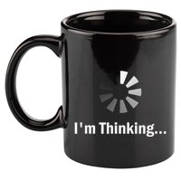 IM Thinking For Geeks Nerds Programmers 11oz C Handle Ceramic Mug