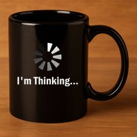 IM Thinking For Geeks Nerds Programmers 11oz C Handle Ceramic Mug