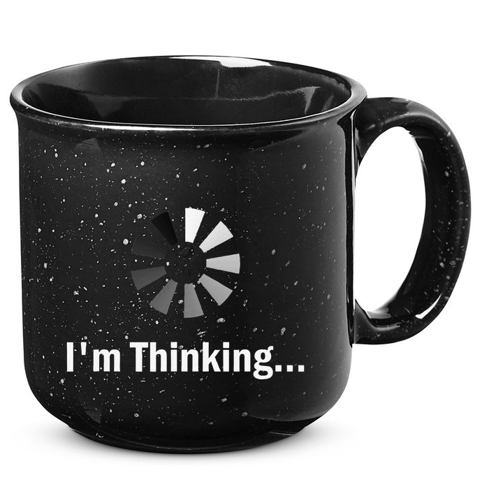 IM Thinking For Geeks Nerds Programmers 15oz Campfire Ceramic Mug
