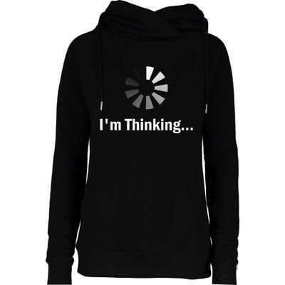 IM Thinking For Geeks Nerds Programmers Womens Funnel Neck Pullover Hood