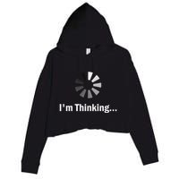 IM Thinking For Geeks Nerds Programmers Crop Fleece Hoodie