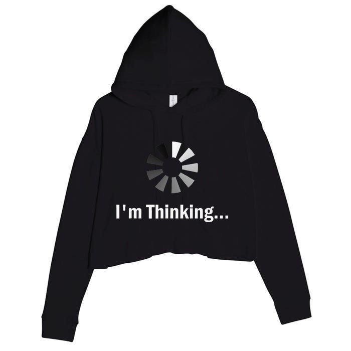 IM Thinking For Geeks Nerds Programmers Crop Fleece Hoodie
