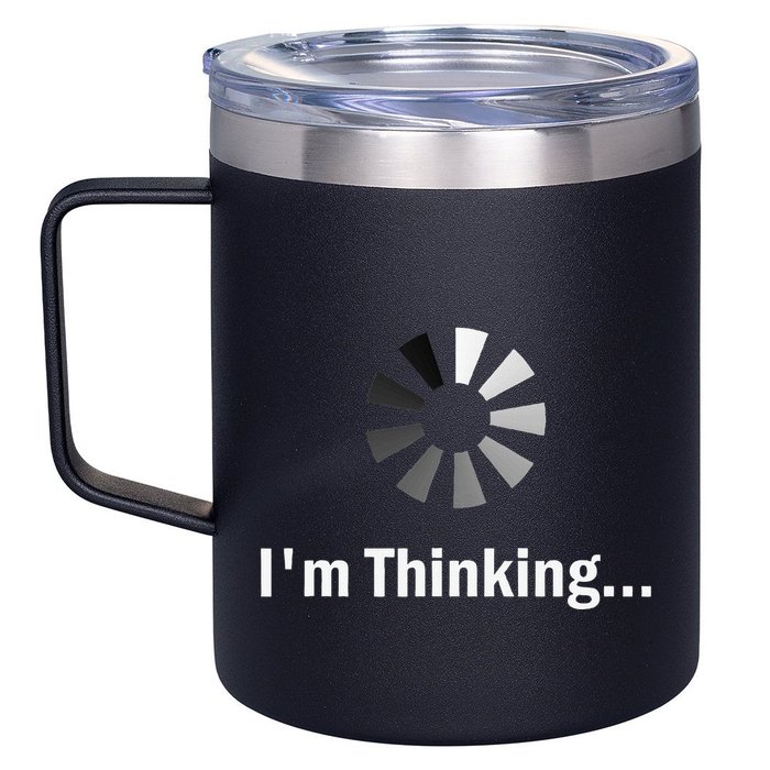 IM Thinking For Geeks Nerds Programmers 12oz Stainless Steel Coffee Mug