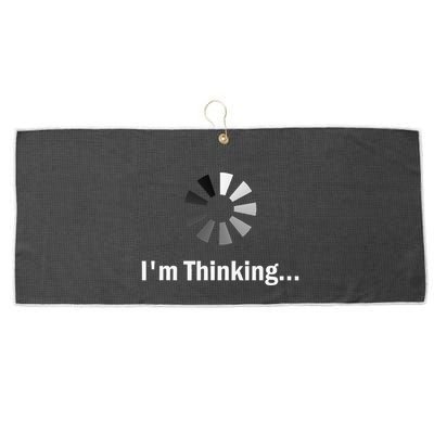 IM Thinking For Geeks Nerds Programmers Large Microfiber Waffle Golf Towel