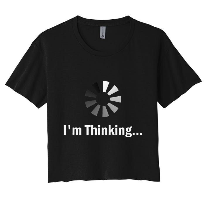 IM Thinking For Geeks Nerds Programmers Crop Top