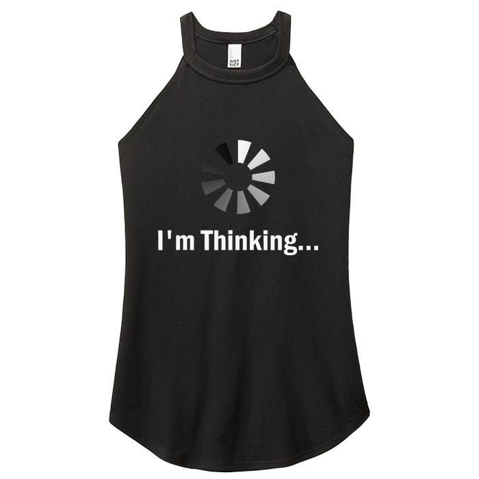 IM Thinking For Geeks Nerds Programmers Women's Perfect Tri Rocker Tank