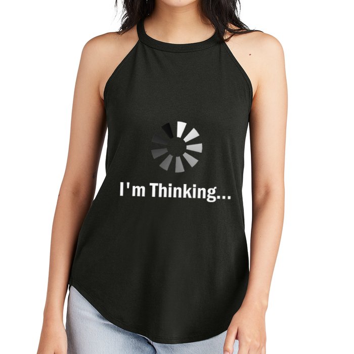 IM Thinking For Geeks Nerds Programmers Women's Perfect Tri Rocker Tank