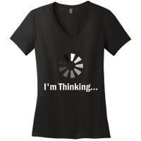 IM Thinking For Geeks Nerds Programmers Women's V-Neck T-Shirt