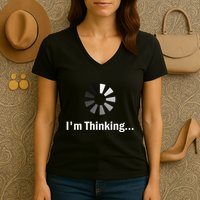 IM Thinking For Geeks Nerds Programmers Women's V-Neck T-Shirt