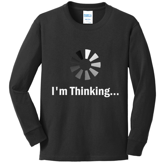 IM Thinking For Geeks Nerds Programmers Kids Long Sleeve Shirt