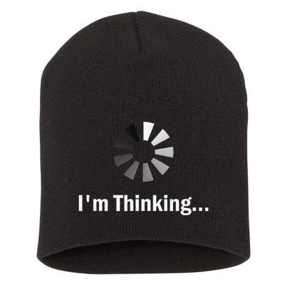 IM Thinking For Geeks Nerds Programmers Short Acrylic Beanie