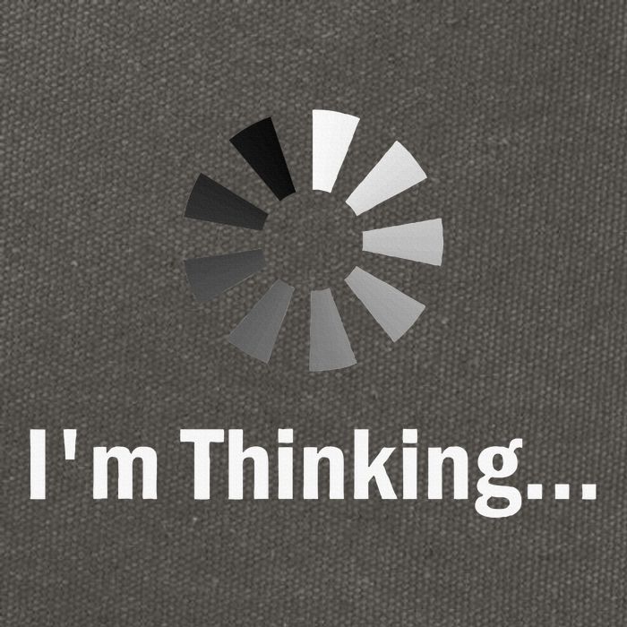 IM Thinking For Geeks Nerds Programmers Cotton Canvas Backpack