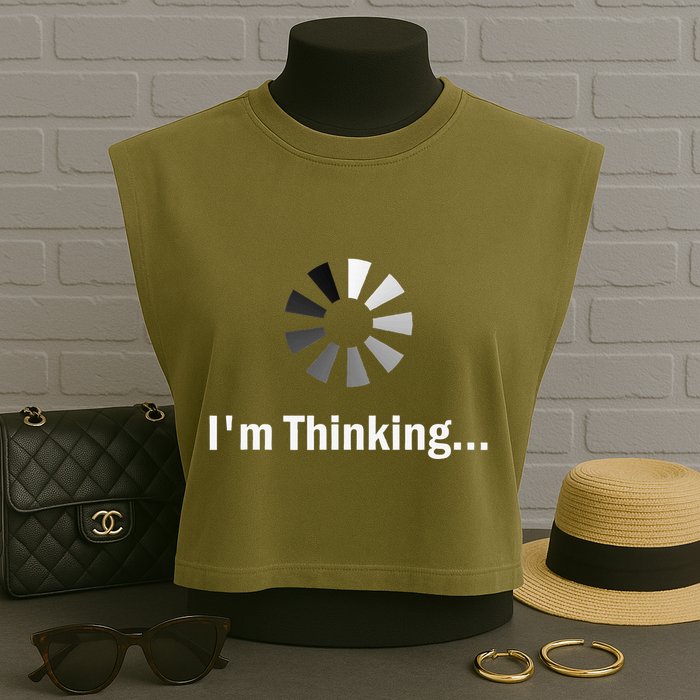 IM Thinking For Geeks Nerds Programmers Garment-Dyed Women's Muscle Tee
