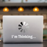 IM Thinking For Geeks Nerds Programmers Permanent Decal Sticker