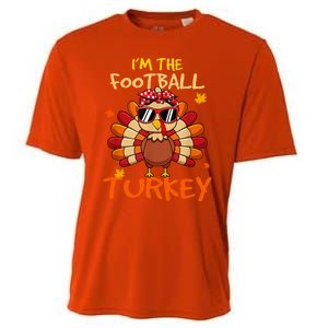 Im The Football Turkey Family Happy Thanksgiving Thankful Gift Cooling Performance Crew T-Shirt